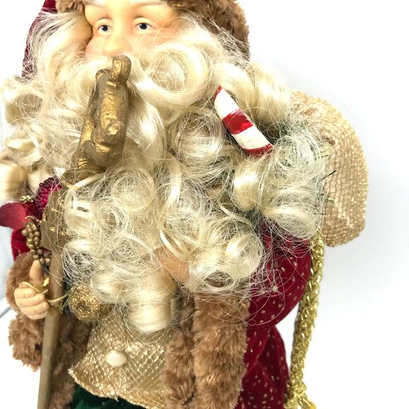 Dan Dee Collectors Choice Christmas Tree Topper Santa 16" Ornament Vintage Red - Picture 6 of 14